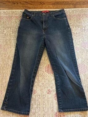 Gloria Vanderbilt Dark Blue Denim Capris